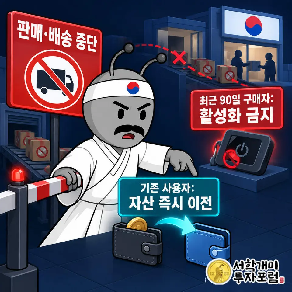 레저가 CryptoBilis의 판매·배송을 중단시켰다
