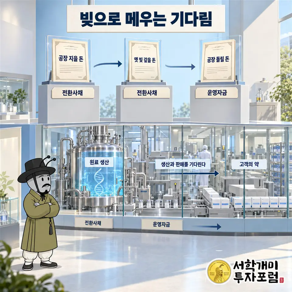 이연제약 — 빚으로 메우는 기다림 도판