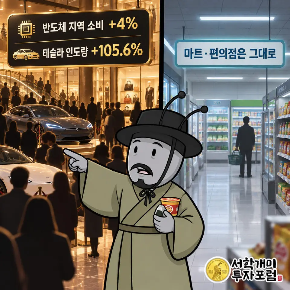 반도체 생산거점 지역 소비가 다른 지역보다 최대 4%가량 더 늘고 테슬라 인도량은 105.6% 증가
