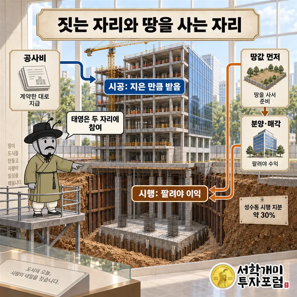 태영건설 — 짓는 자리와 땅을 사는 자리 도판