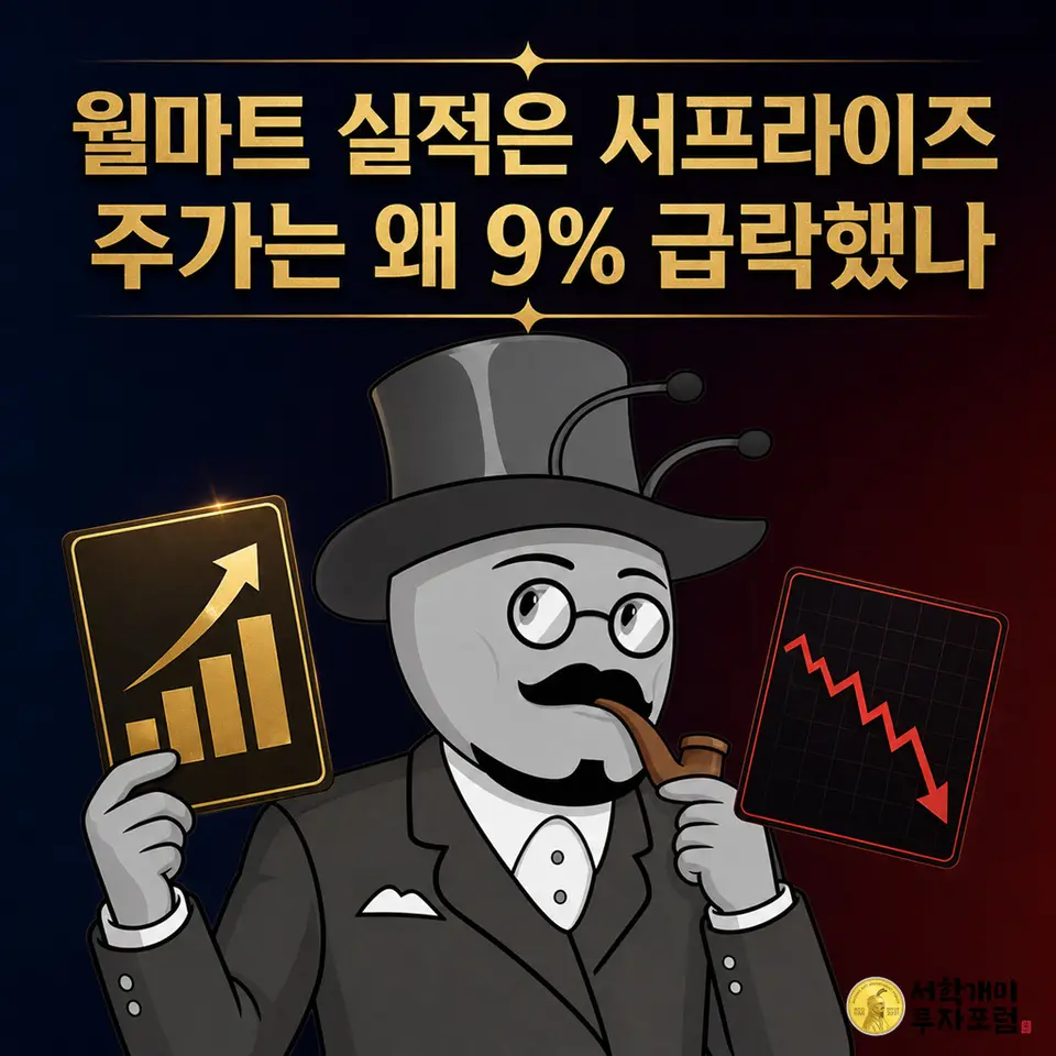 월마트, 실적은 예상치 웃돌았는데 주가는 9% 급락...개솔린 값에 흔들린 미국 소비자
