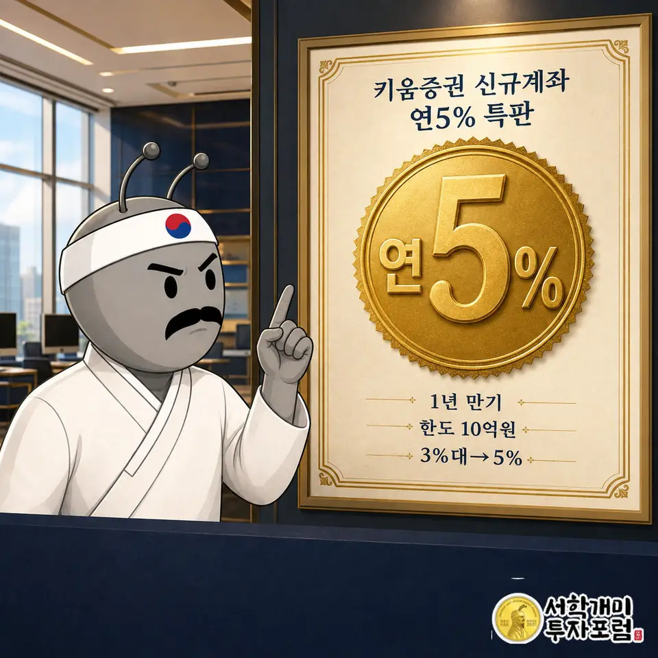 키움증권 발행어음 연5% 특판, 첫 계좌 고객 대상