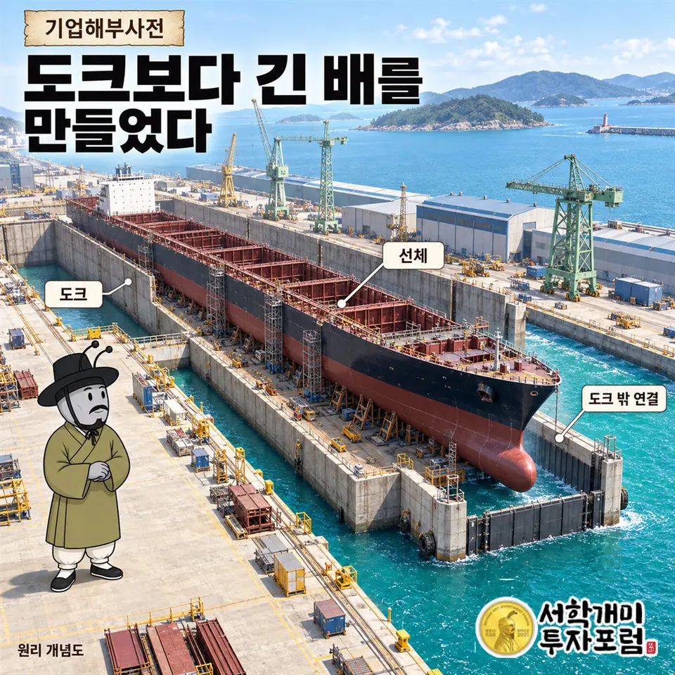 HJ중공업 도크는 300m, 700m 도크는 다른 회사가 산다